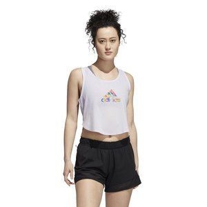 Adidas Pride Tech Tank Crop Purple Tint